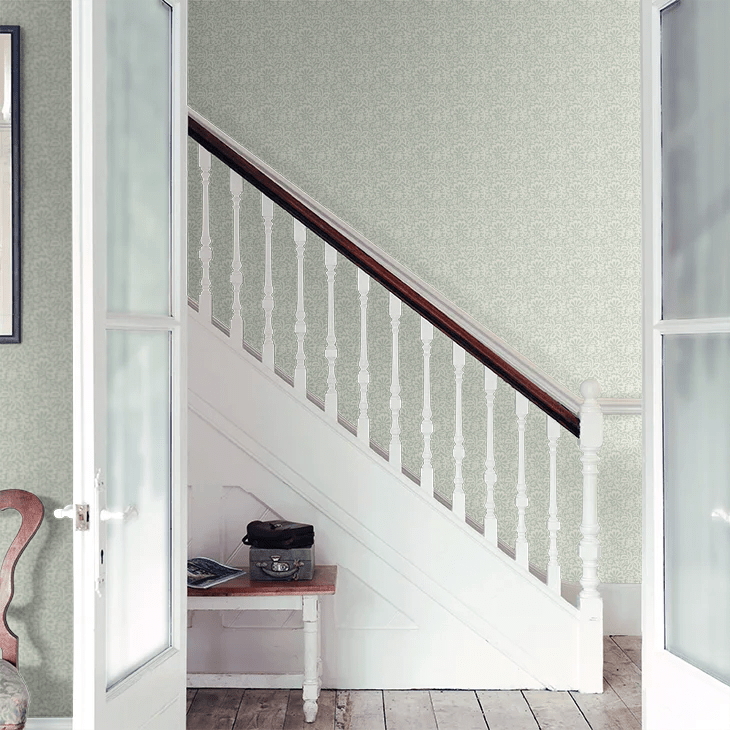 Flora Wallpaper - Aqua - GP & J Baker - BW45097/4 - Premier Wallcovering