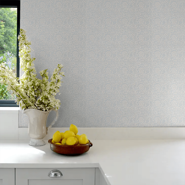 Flora Wallpaper - Silver - GP & J Baker - BW45075/4 - Premier Wallcovering