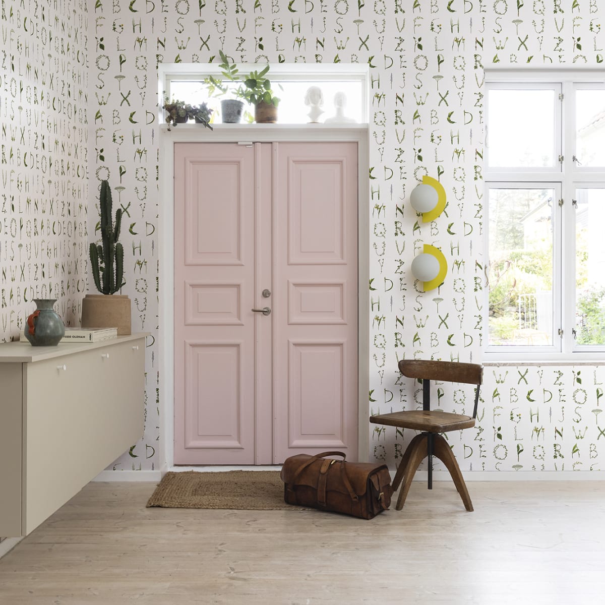 Floral Alphabet Mini Wallpaper - English - Rebel Walls - R18532 - Premier Wallcovering