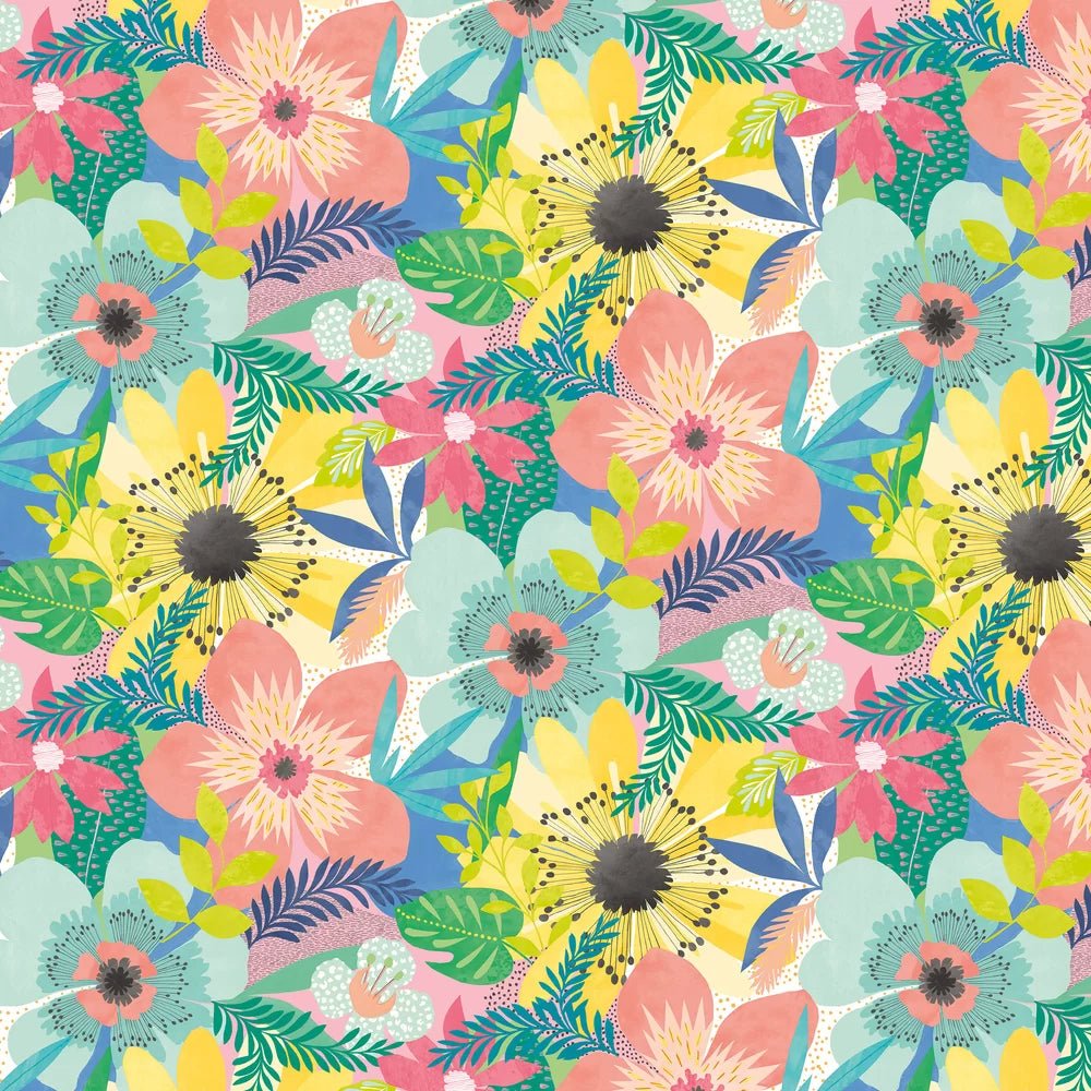 Floral Riot Wallpaper - Citrus - Ohpopsi - CEP50103W - Premier Wallcovering