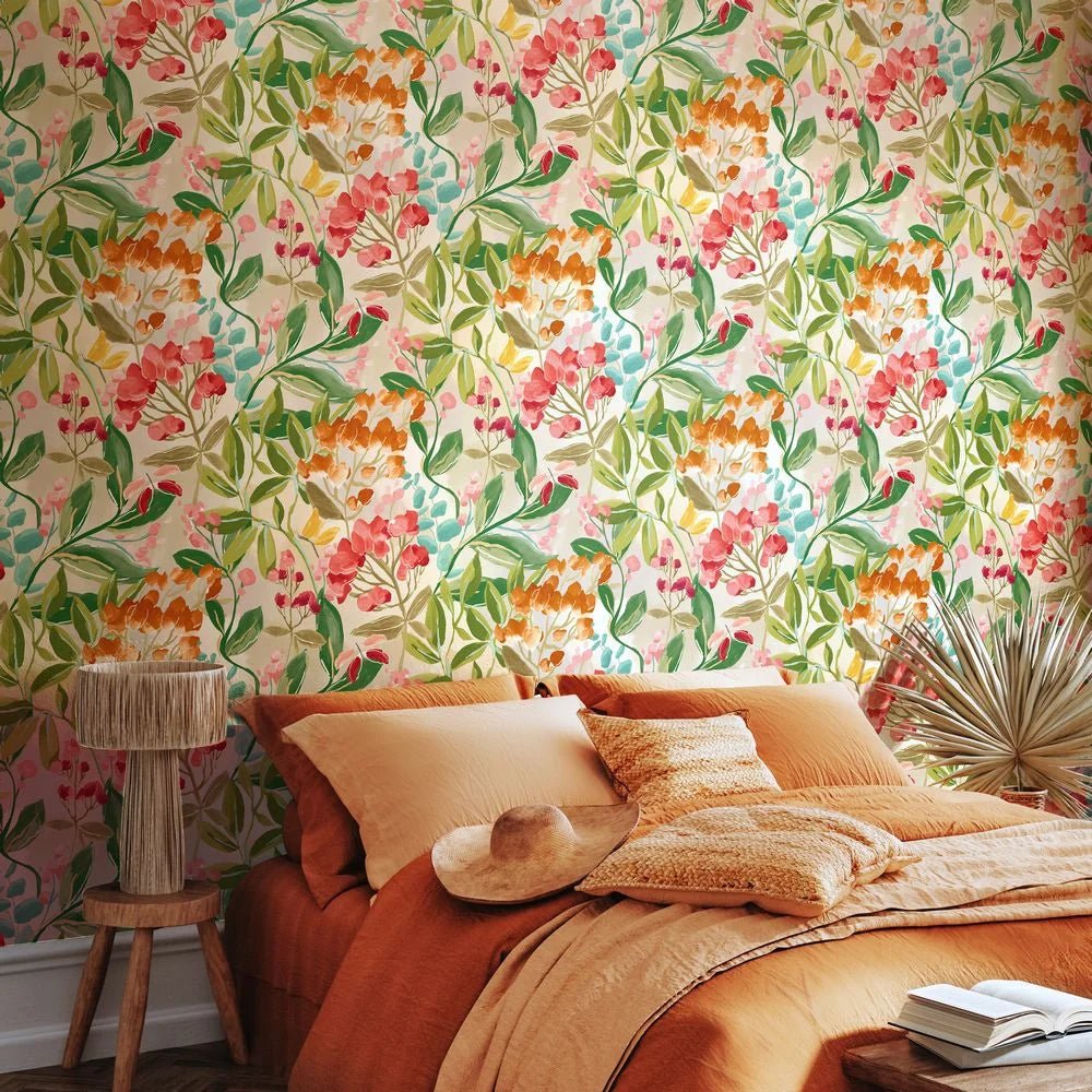 Florence Wallpaper - Olive & Amber - Ohpopsi - RON50106W - Premier Wallcovering