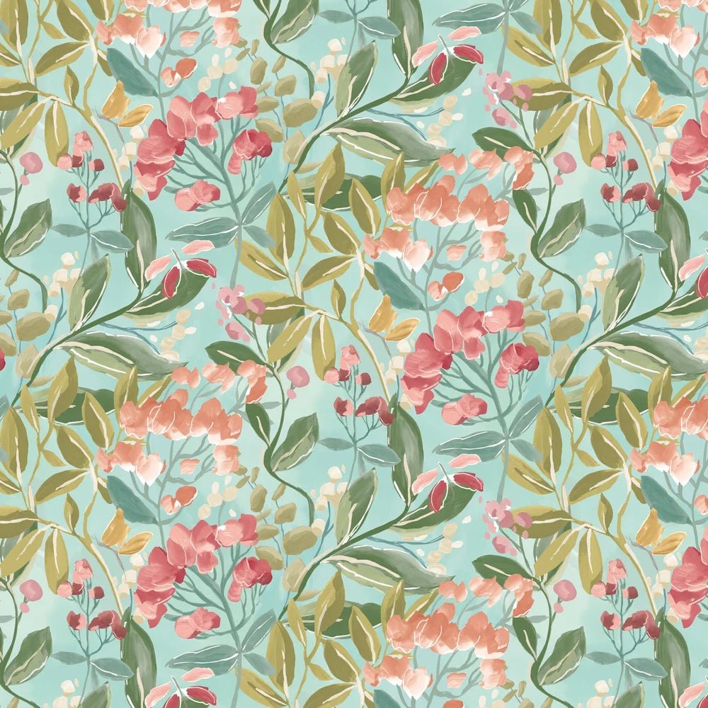 Florence Wallpaper - Ginger & Duckegg - Ohpopsi - RON50104W - Premier Wallcovering