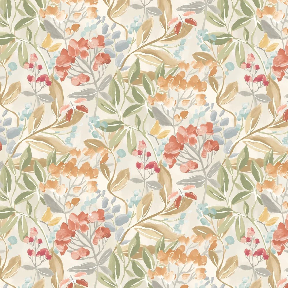 Florence Wallpaper - Warm Natural - Ohpopsi - RON50107W - Premier Wallcovering