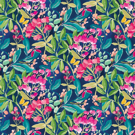 Florence Wallpaper - Ink & Fushcia - Ohpopsi - RON50101W - Premier Wallcovering