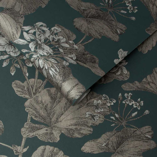 Florentia Wallpaper - Emerald - Graham & Brown - 118007 - Premier Wallcovering