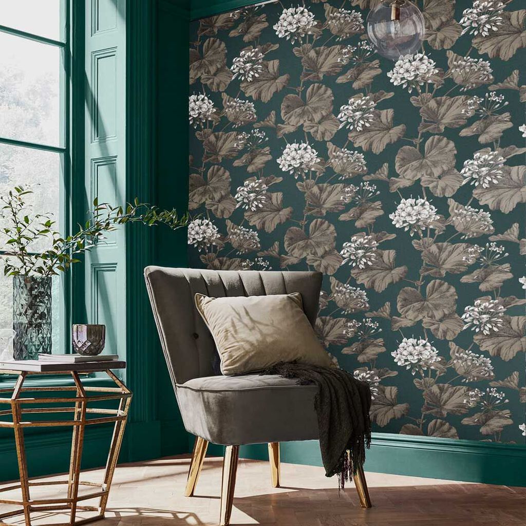 Florentia Wallpaper - Emerald - Graham & Brown - 118007 - Premier Wallcovering