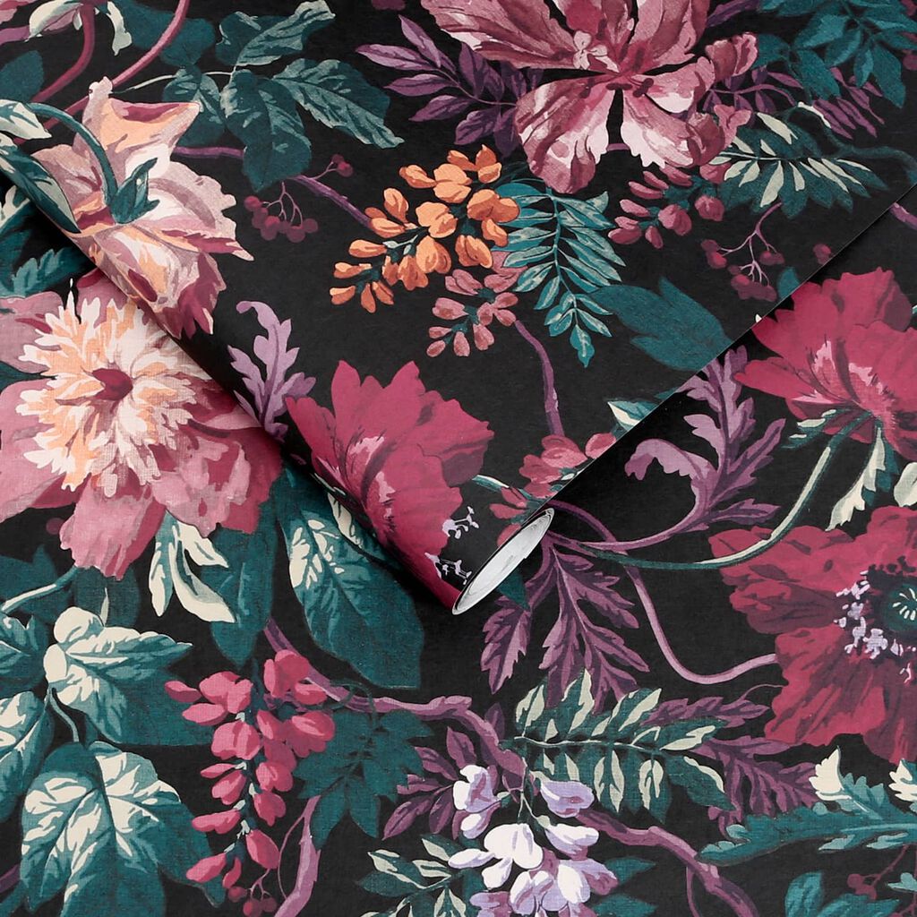 Florenzia Wallpaper - Nightshade - Graham & Brown - 119675 - Premier Wallcovering