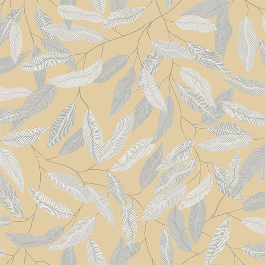 Florian Wallpaper - Yellow - Midbec - 15903 - Premier Wallcovering