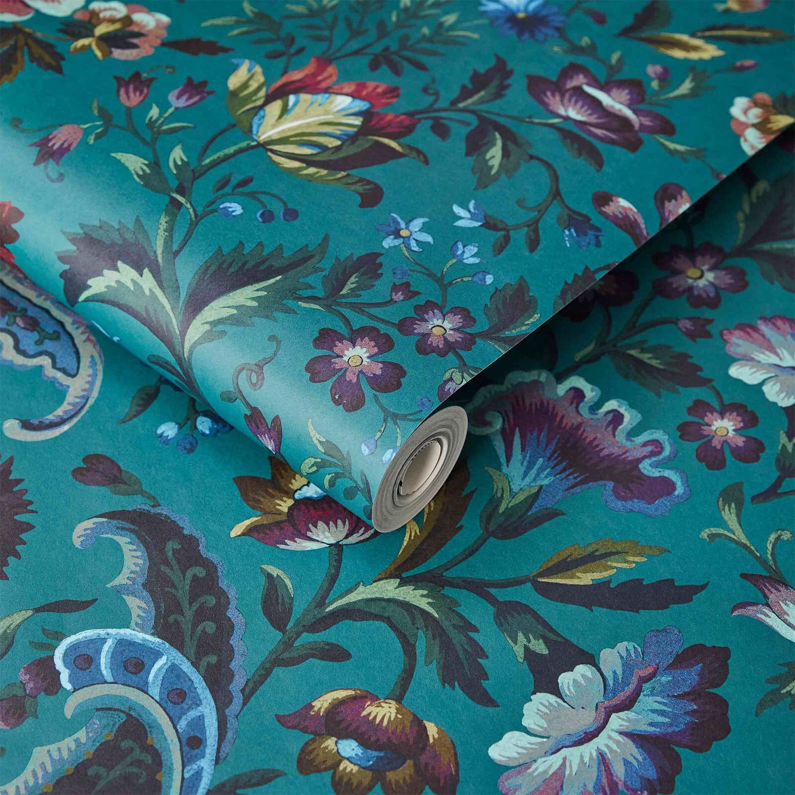 Florika Wallpaper - Petrol - House of Hackney - 1 - WA - FLO - DI - PET - XXX - Premier Wallcovering