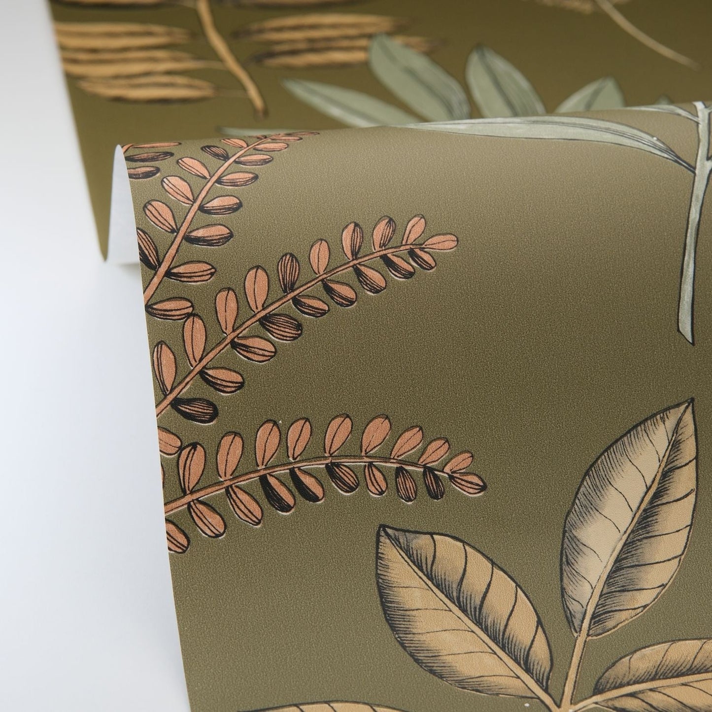 Florium Wallpaper - Vert mousse - Caselio - 106667196 - Premier Wallcovering