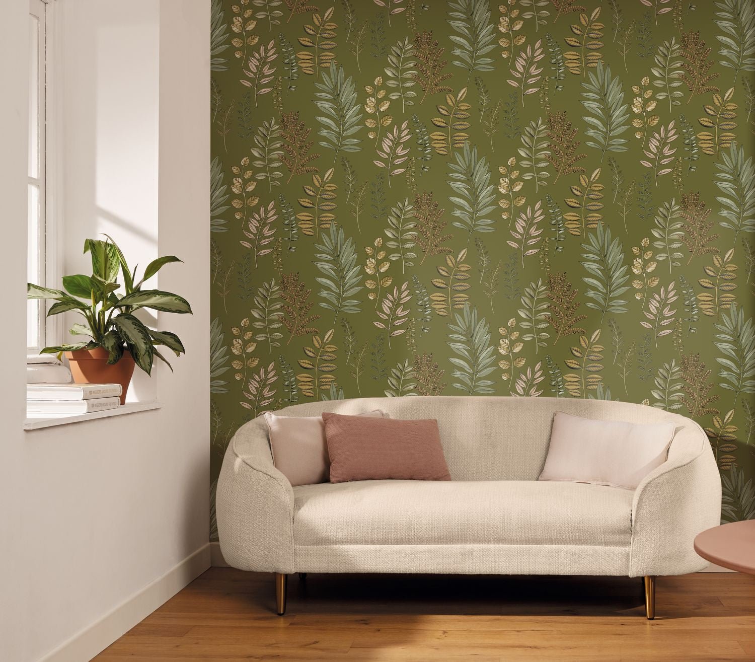 Florium Wallpaper - Vert mousse - Caselio - 106667196 - Premier Wallcovering