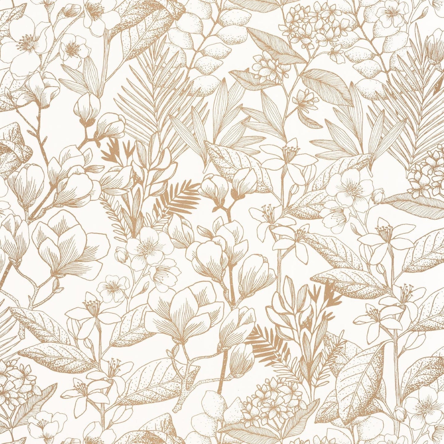 Flower Power May Wallpaper - Blanc  - Caselio - 101852010 - Premier Wallcovering