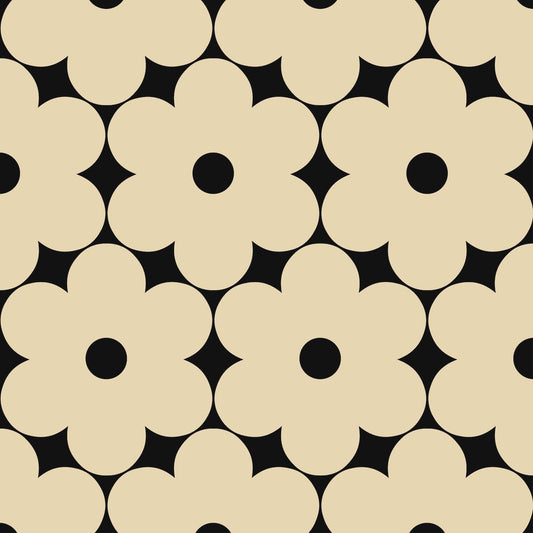 Flower Power Wallpaper - Ivory - Orla Kiely - 23AHFLPWLPDS-1090 - Premier Wallcovering