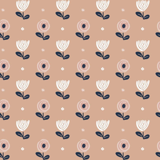 Flower Power Wallpaper - Carnation Peach - Lust Home - LH900094 - Premier Wallcovering