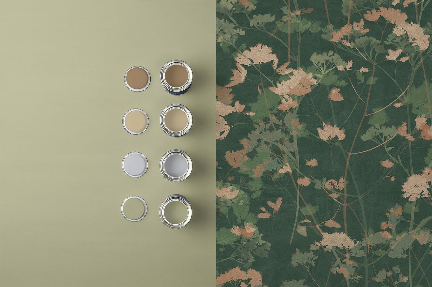 Flower Press Wallpaper - Palm - Graham & Brown - 124102 - Premier Wallcovering