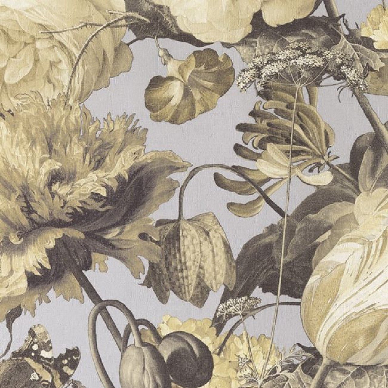 Flower Show Masterpiece Wallpaper - Yellow - Eijffinger - 358004 - Premier Wallcovering