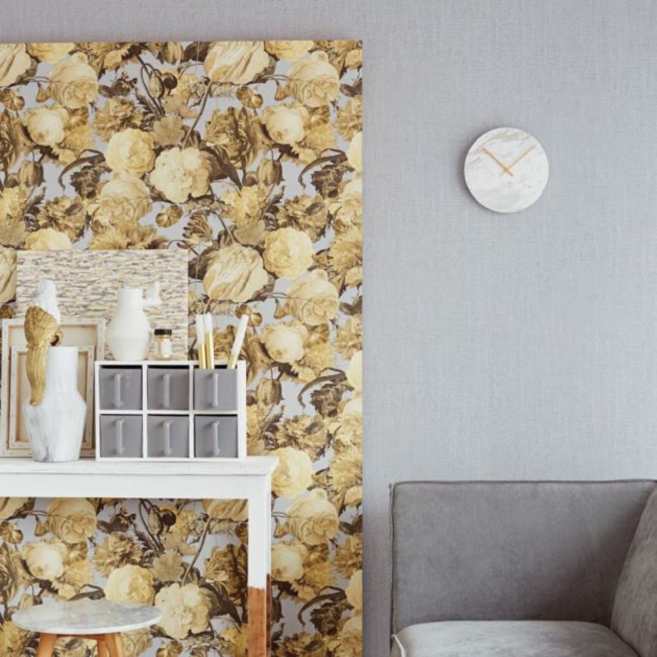 Flower Show Masterpiece Wallpaper - Yellow - Eijffinger - 358004 - Premier Wallcovering