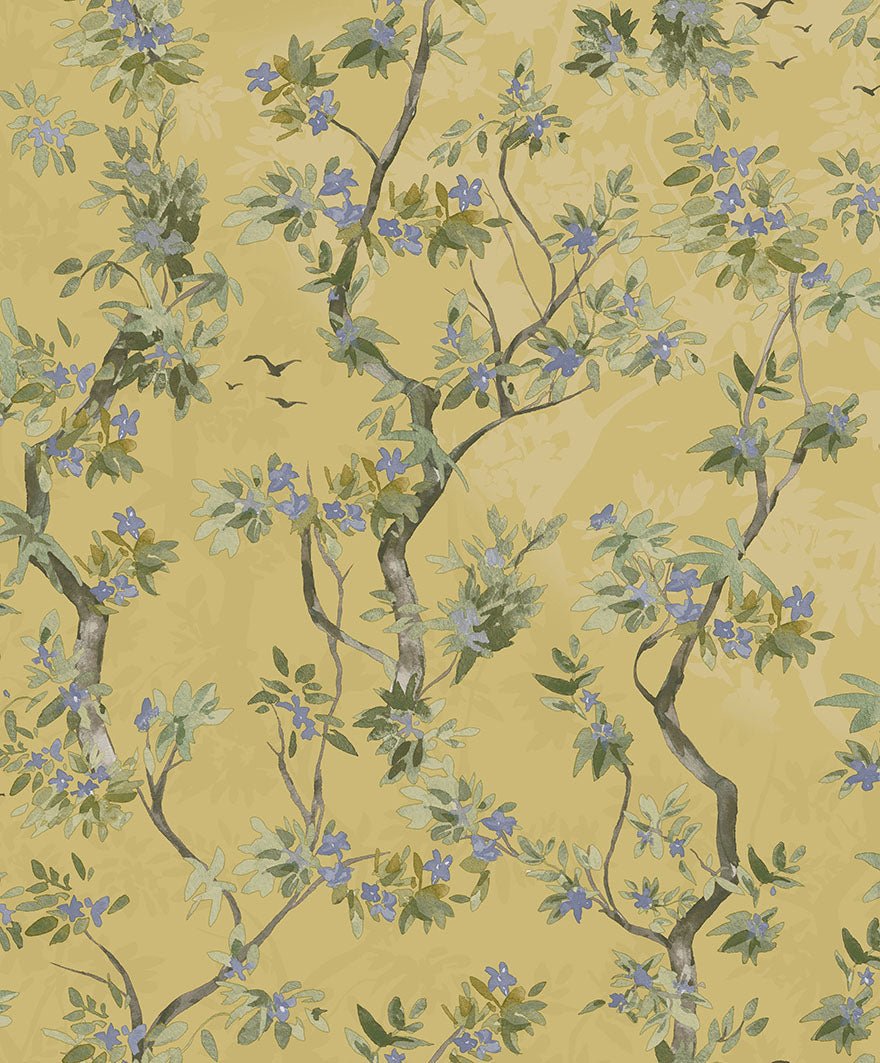 Folia Wallpaper - Ochre - Holden Décor - 36222 - Premier Wallcovering