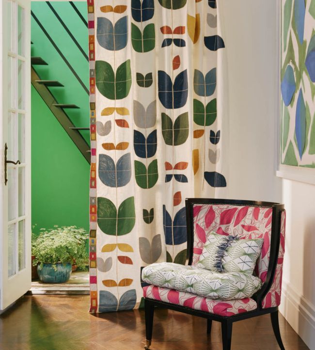 Foliage Fabric - Green - Christopher Farr Cloth - CFF233 - 01 - Premier Wallcovering