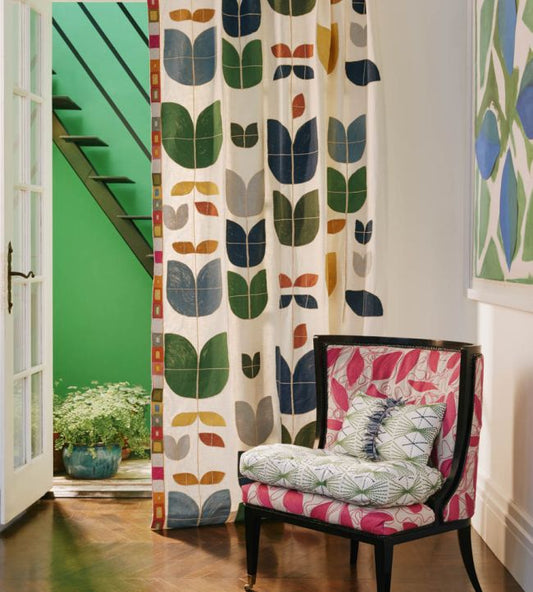 Foliage Fabric - Green - Christopher Farr Cloth - CFF233 - 01 - Premier Wallcovering