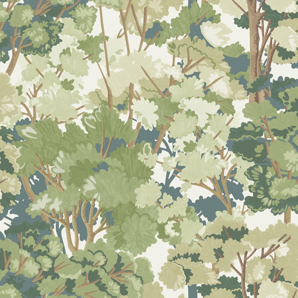 Folklore Tree Wallpaper - Sage - Graham & Brown - 121452 - Premier Wallcovering