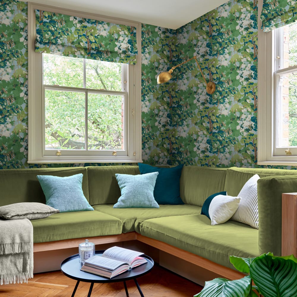 Folklore Tree Wallpaper - Sky - Graham & Brown - 121454 - Premier Wallcovering