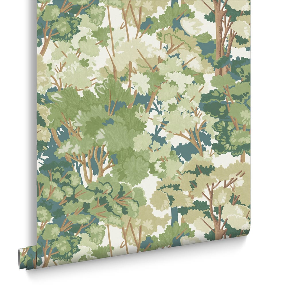 Folklore Tree Wallpaper - Sage - Graham & Brown - 121452 - Premier Wallcovering