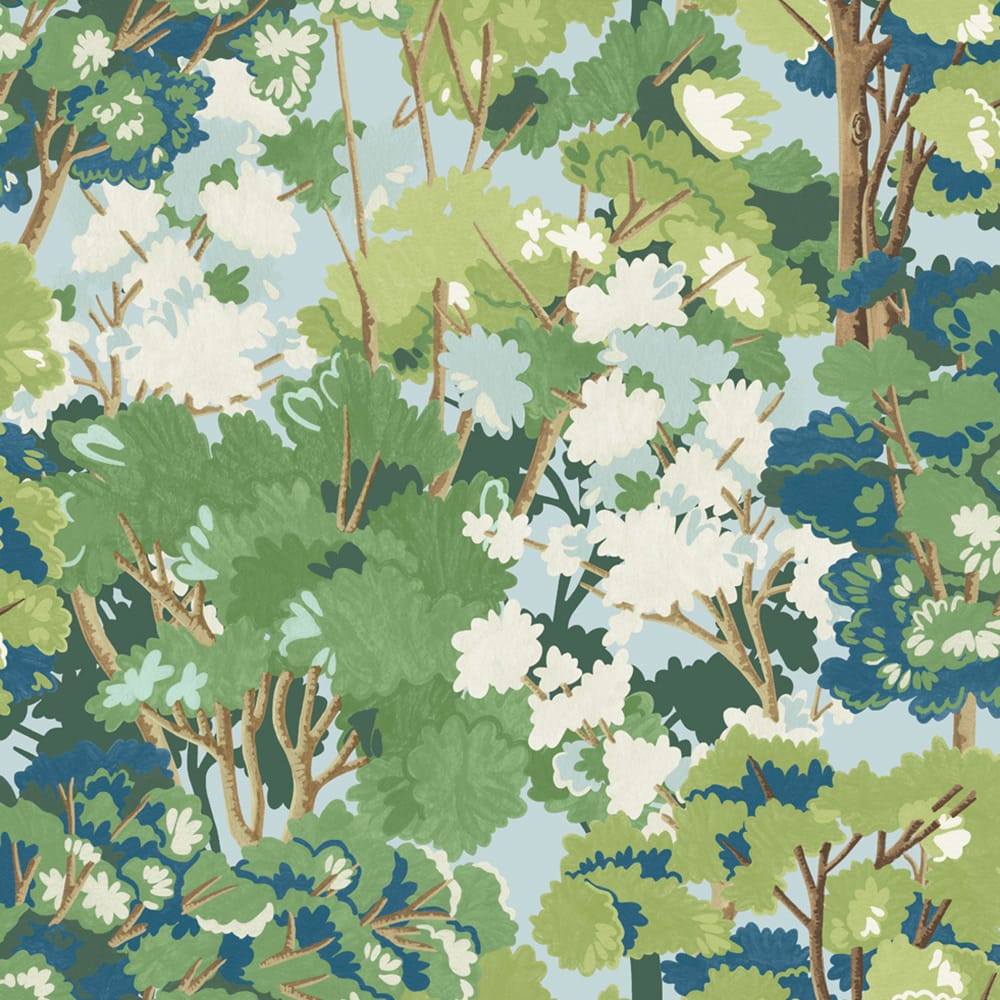 Folklore Tree Wallpaper - Sky - Graham & Brown - 121454 - Premier Wallcovering