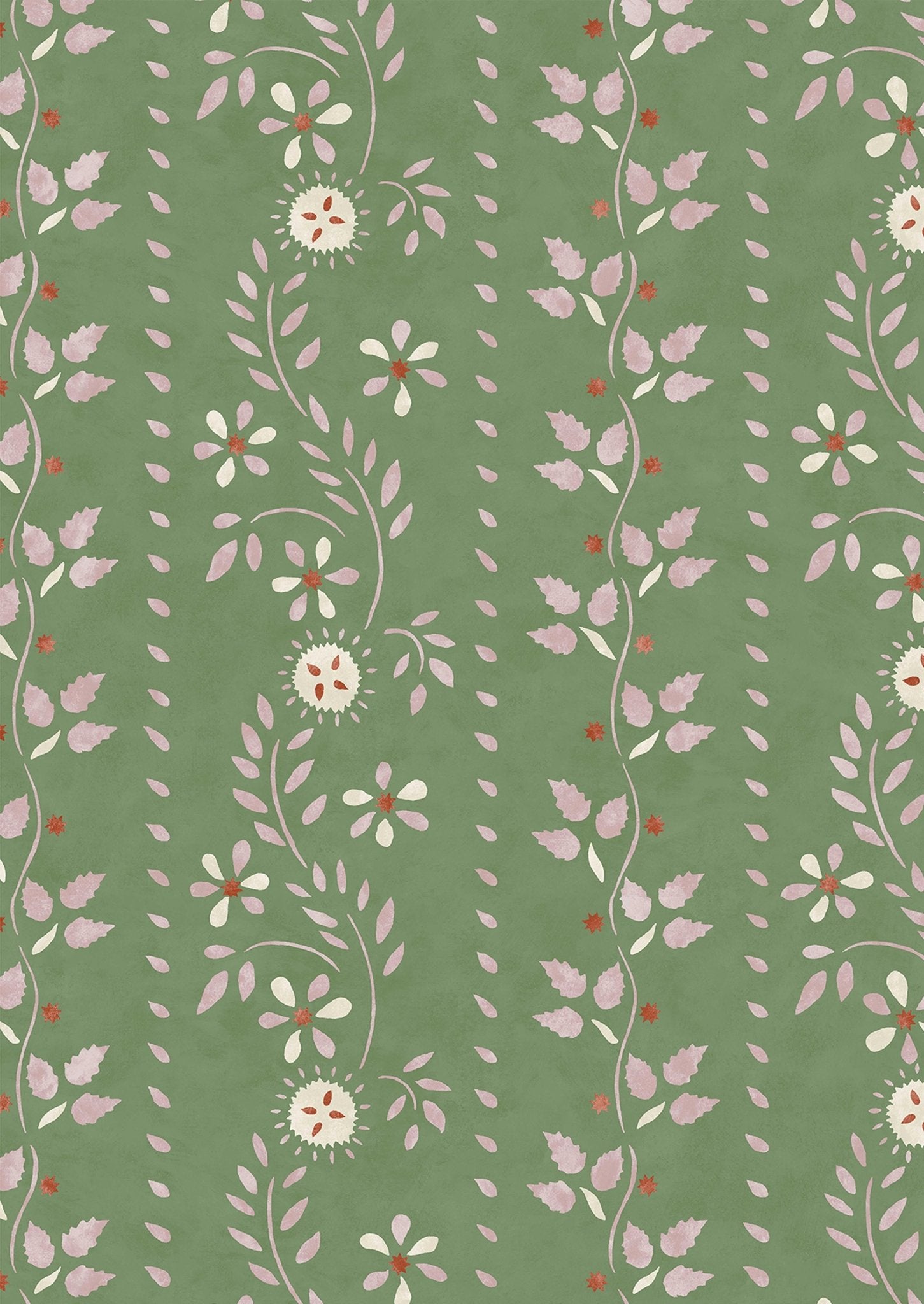 Lewis & Wood - Folklore - Blossom Leaf - Premier Wallcovering