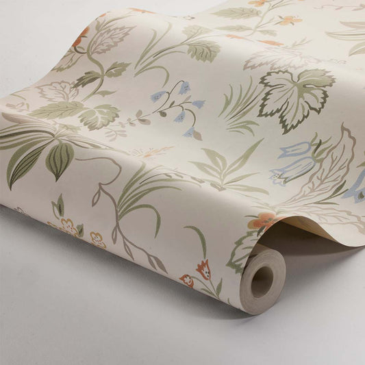 Folklore Wallpaper - Pearl Grey - Boråstapeter - 3261 - Premier Wallcovering