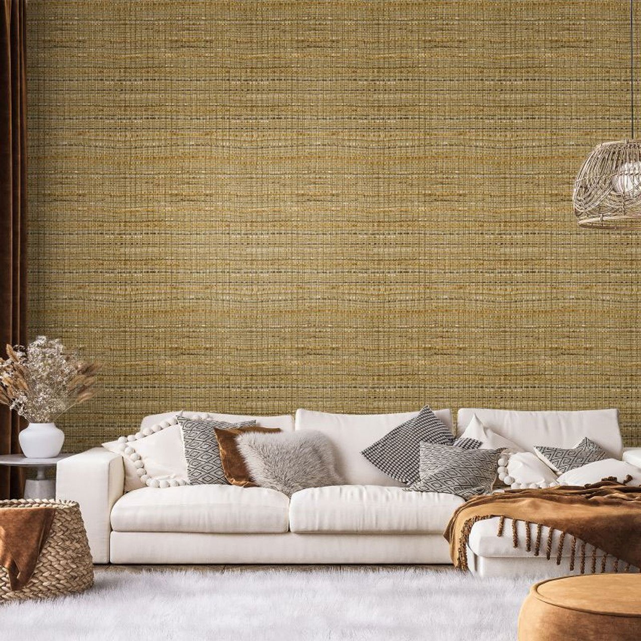 Fondo Pepper Wallpaper - Curry - Hohenberger - 27101 - Premier Wallcovering