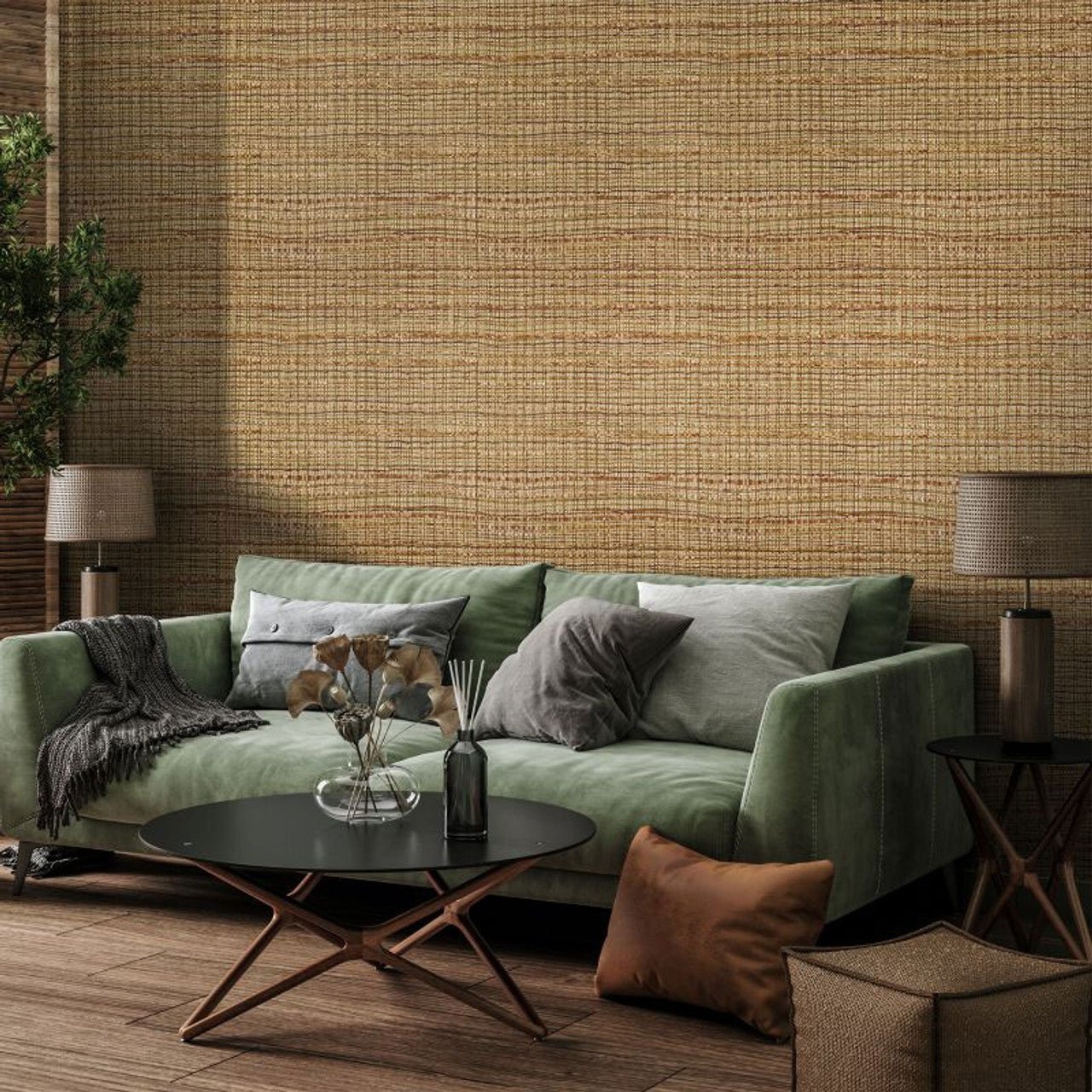 Fondo Pepper Wallpaper - Curcuma - Hohenberger - 27102 - Premier Wallcovering