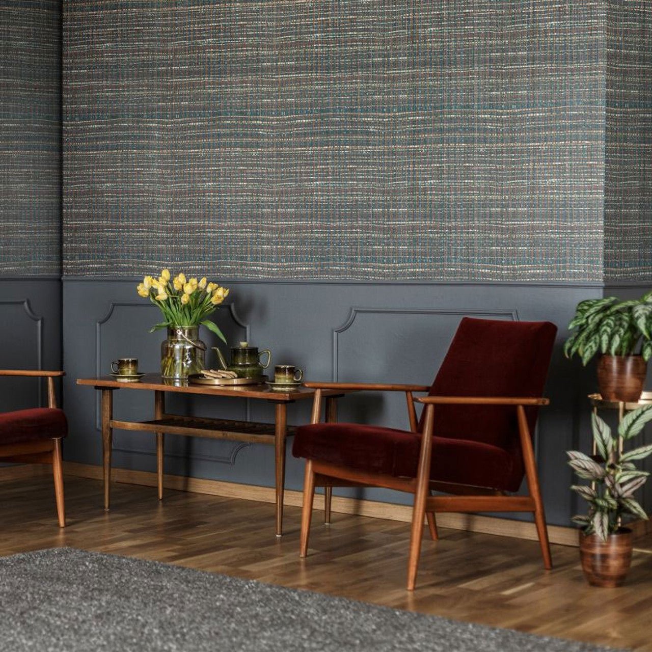 Fondo Pepper Wallpaper - Saffron - Hohenberger - 27103 - Premier Wallcovering
