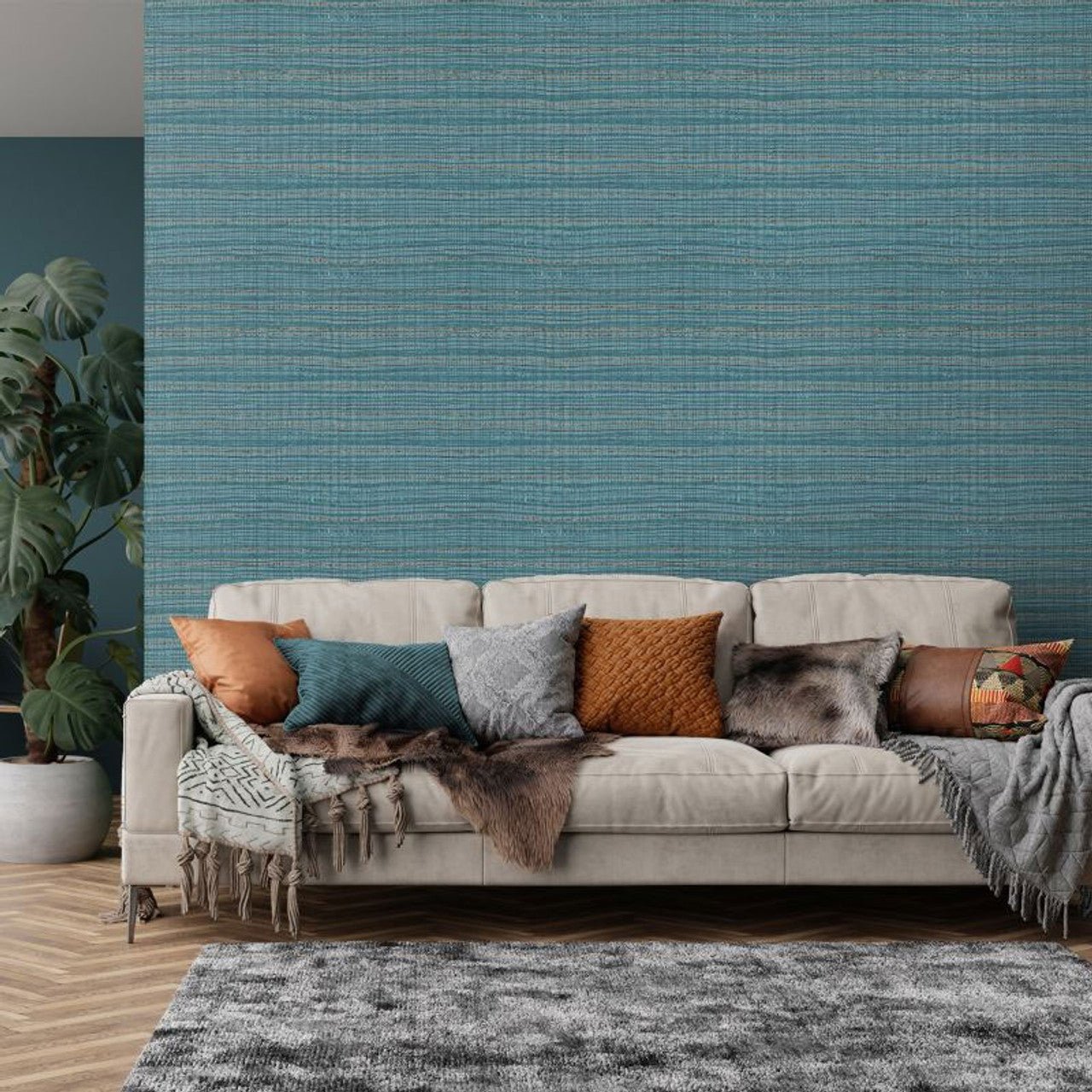 Fondo Pepper Wallpaper - Spirulina - Hohenberger - 27099 - Premier Wallcovering