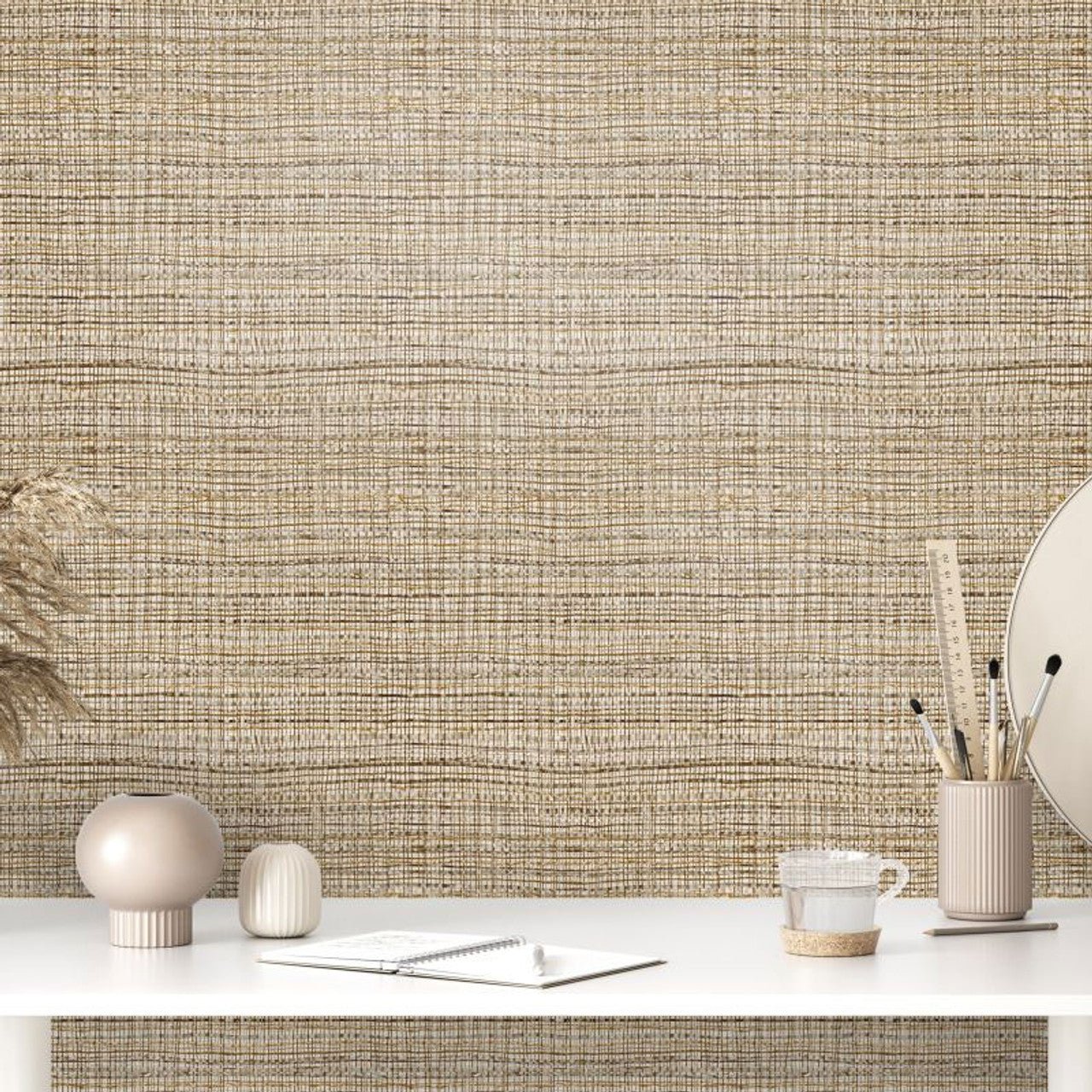 Fondo Salt Wallpaper - Nutmeg - Hohenberger - 27096 - Premier Wallcovering