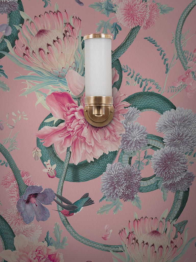 Forbidden Bloom Wallpaper - Blush - Divine Savages - DVS032-FBL-BLS-WR - Premier Wallcovering