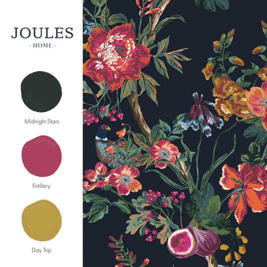 Forest Chinoiserie Wallpaper - French Navy - Joules - 118557 - Premier Wallcovering