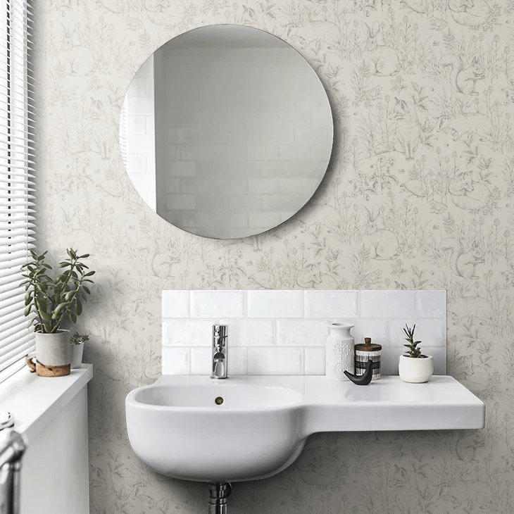 Forest Friends Wallpaper - Taupe - Boråstapeter - 6922 - Premier Wallcovering