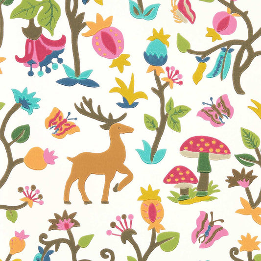 Forest Of Dean Wallpaper - Bright/multi - DABW217217 - Sanderson - Premier Wallcovering
