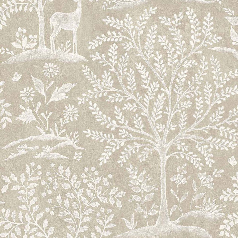 Foret Wallpaper - Beige - Nina Campbell - NCW4490-02 - Premier Wallcovering
