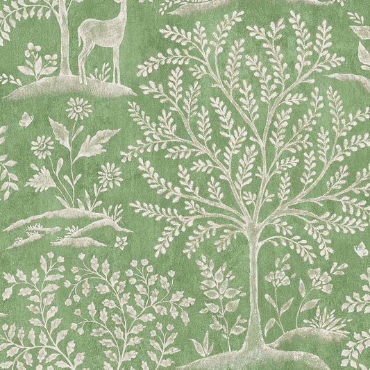 Foret Wallpaper - Emerald - Nina Campbell - NCW4490-05 - Premier Wallcovering