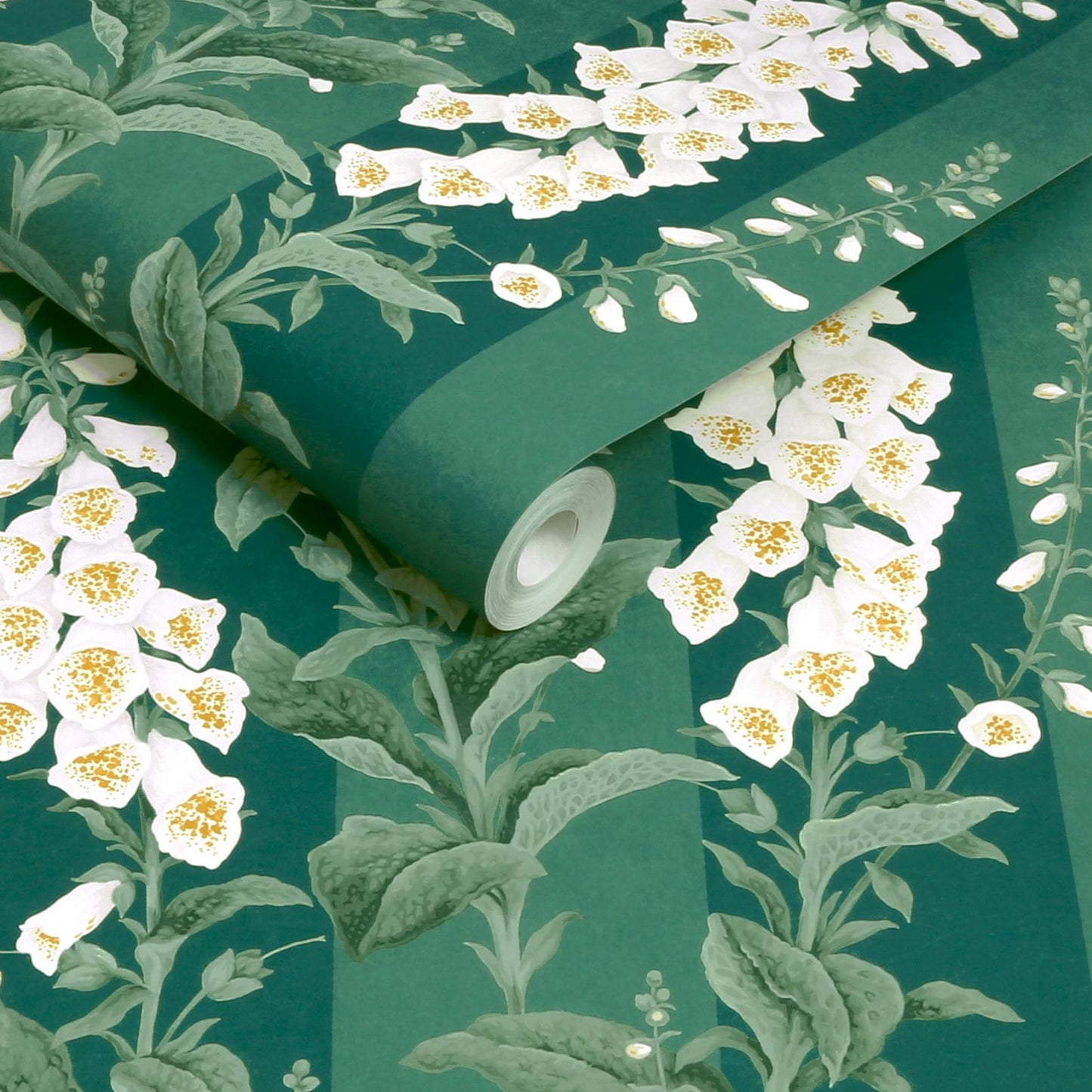Foxglove Stripe Wallpaper - Teal - Graham & Brown - 130311 - Premier Wallcovering