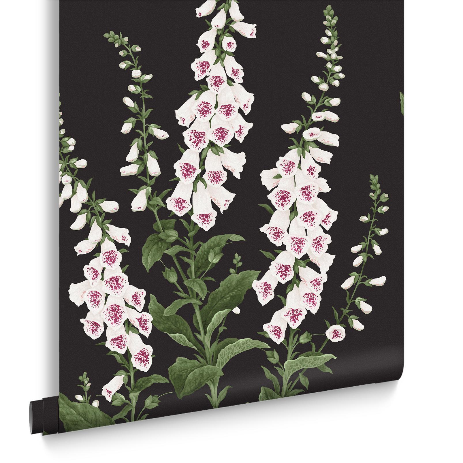 Foxglove Wallpaper - Night - Graham & Brown - 130305 - Premier Wallcovering