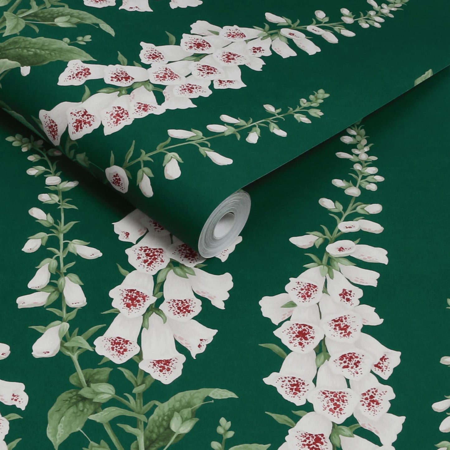 Foxglove Wallpaper - Emerald - Graham & Brown - 130306 - Premier Wallcovering