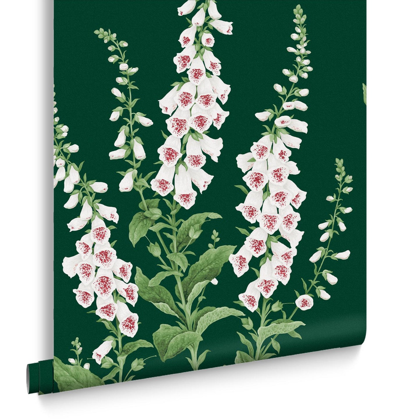Foxglove Wallpaper - Emerald - Graham & Brown - 130306 - Premier Wallcovering