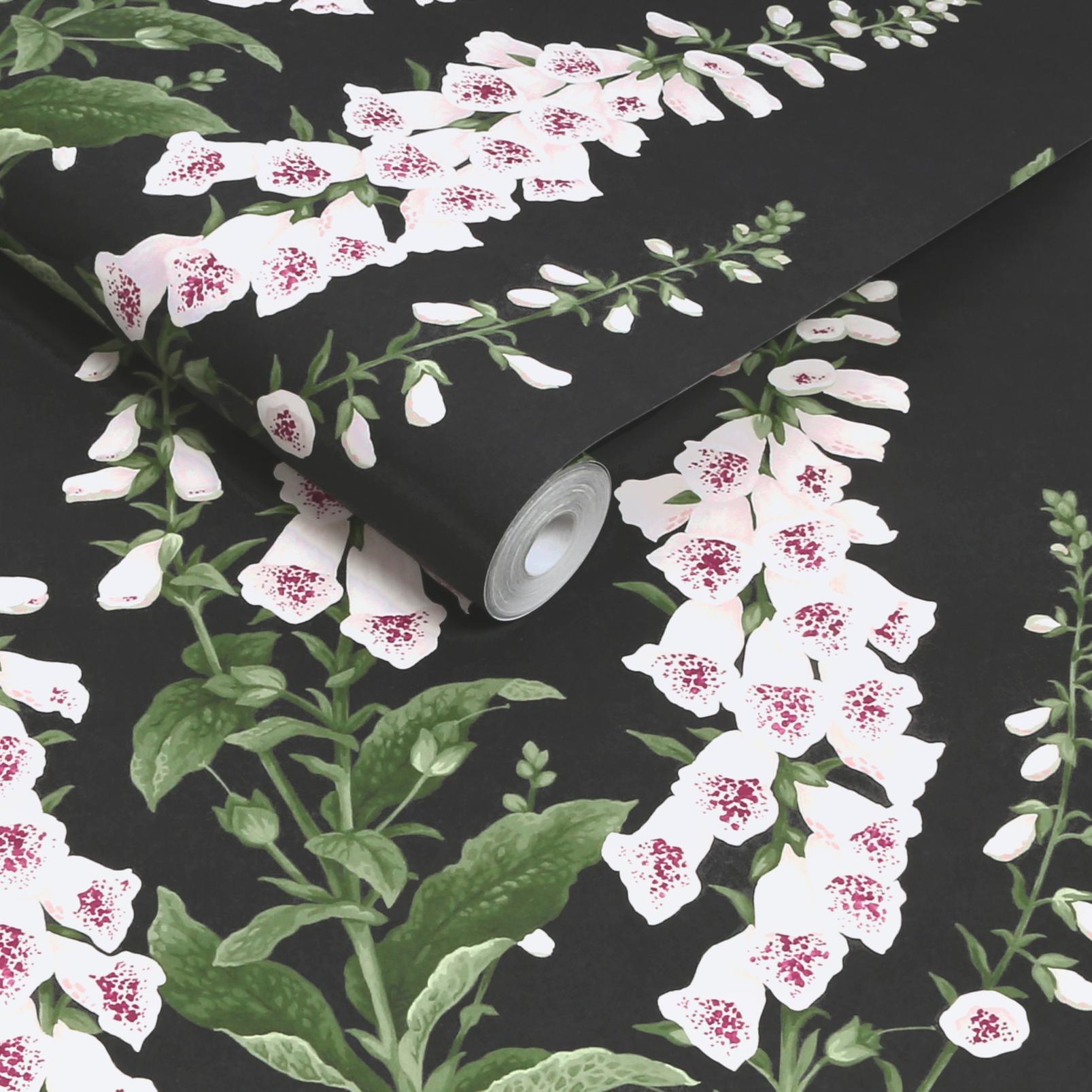 Foxglove Wallpaper - Night - Graham & Brown - 130305 - Premier Wallcovering
