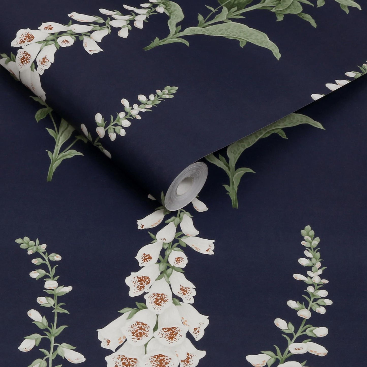 Foxglove Wallpaper - Midnight - Graham & Brown - 130308 - Premier Wallcovering