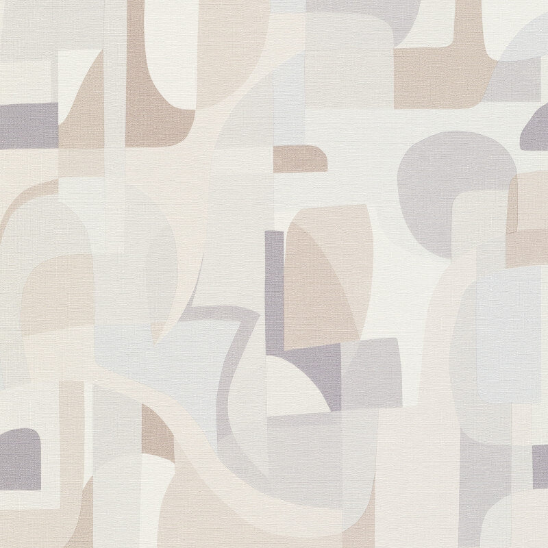 Fragment Modern Geometric Wallpaper - Beige Multi - Erismann - 10432 - 31 - Premier Wallcovering