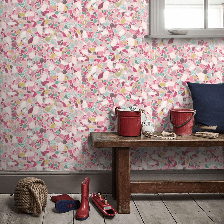 Fragments Wallpaper - Magenta Haze - Ohpopsi - ABS50116W - Premier Wallcovering