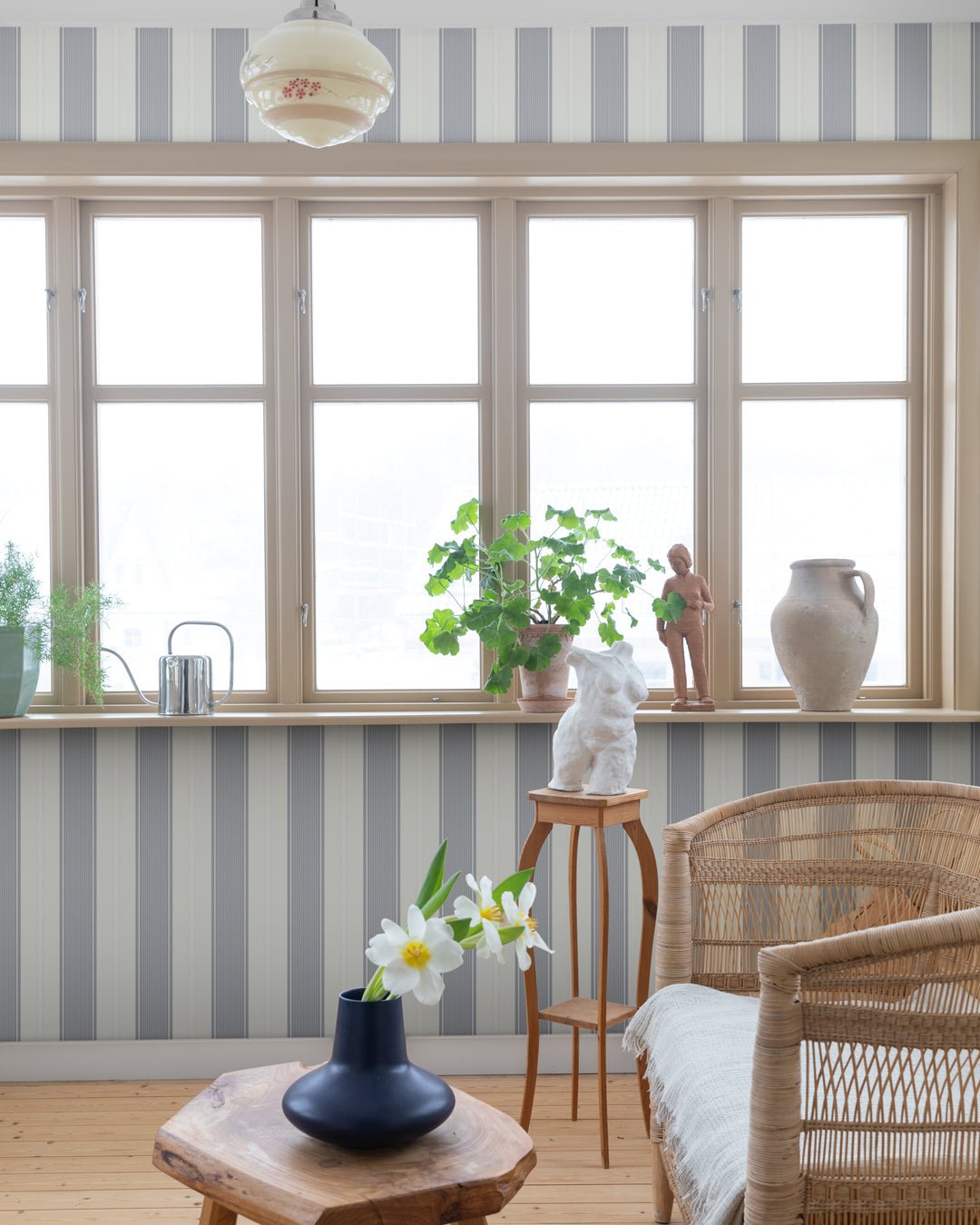 Fred Wallpaper - Blue - Midbec - 92126 - Premier Wallcovering